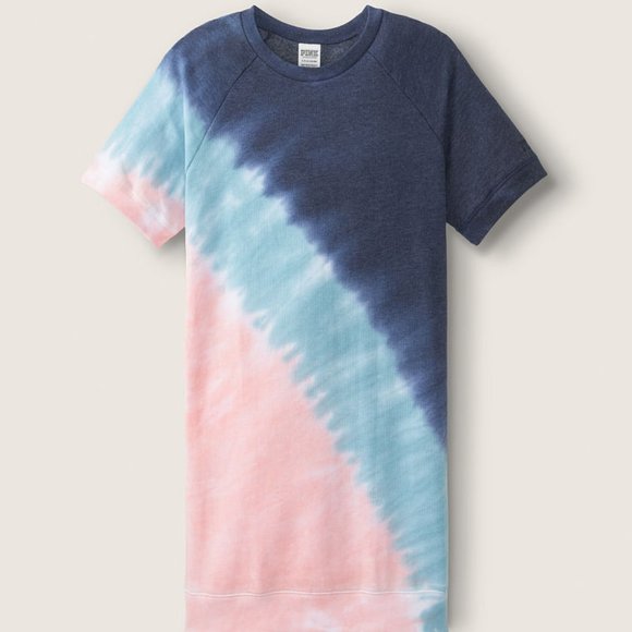 PINK Victoria's Secret Dresses & Skirts - VS PINK SHORT SLEEVE SWEATSHIRT DRESS